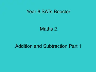 Year 6 SATs Booster Maths: Addition and Subtraction Strategies