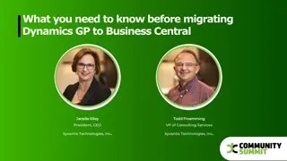 Key Considerations for Migrating Dynamics GP to Business Central