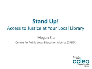 Access to Justice Through Public Legal Education in Alberta