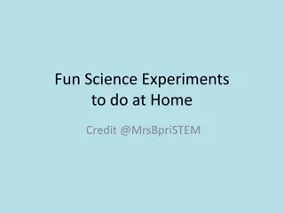 Fun Science Experiments to Do at Home with Household Items