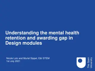 The Mental Health Retention Gap in Design Modules