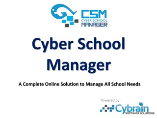 Cyber School Manager: A Complete Online Solution for Managing School Needs