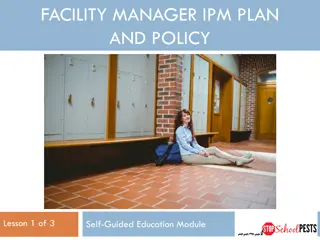 Essential Elements of IPM Policy and Plan for Facility Managers