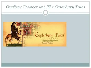 Insights into Geoffrey Chaucer and The Canterbury Tales