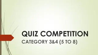 Quiz Competition for Category 3 & 4: Test Your Quran Knowledge