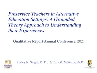 Understanding Preservice Teachers in Alternative Education Settings