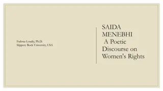 Saida Menebhi: Iconic Figure in the Women's Rights Movement