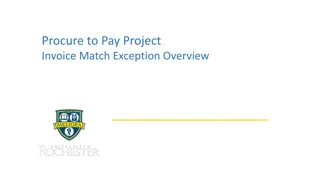 Overview of Procure-to-Pay Project Invoice Match Exception Rules