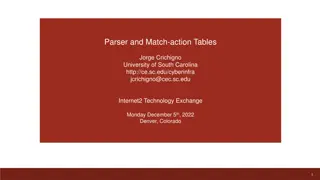 Programmable Parser and Header Definitions at University of South Carolina