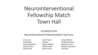 Neurointerventional Fellowship Match Town Hall Insights