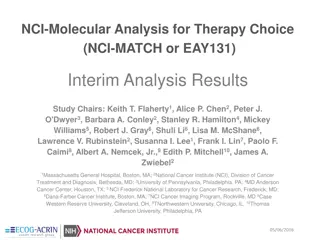 NCI-MATCH Trial Interim Analysis Results and Status Update