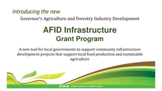 Introducing the New Governor's AFID Infrastructure Grant Program