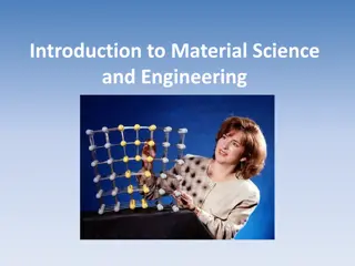 Exploring Material Science and Engineering Fundamentals