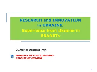 Research and Innovation Landscape in Ukraine: A Comprehensive Overview