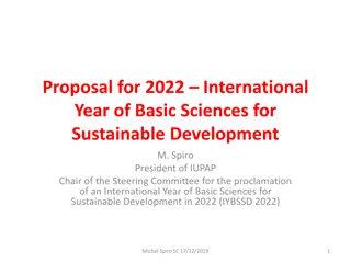 Celebrating Basic Sciences in 2022 for Sustainable Development