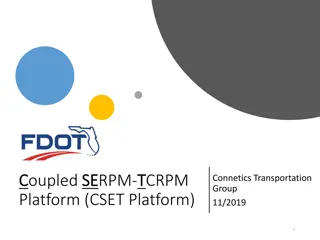 Transportation Network Modeling and Analysis with C.Coupled SE Platform