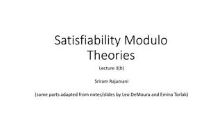 Satisfiability Modulo Theories: Lecture Insights