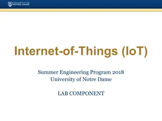 Bluetooth Technology and IoT Initiative at University of Notre Dame