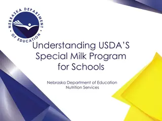 Understanding USDA's Special Milk Program for Schools