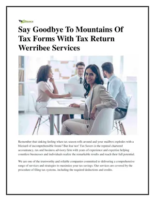 Say Goodbye To Mountains Of Tax Forms With Tax Return Werribee Services