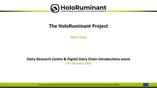 The HoloRuminant Project - Advancing Dairy Research and Innovation