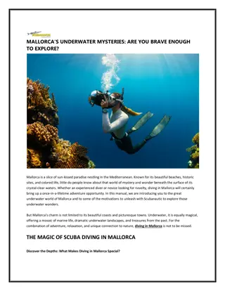 MALLORCA UNDERWATER MYSTERIES ARE YOU BRAVE ENOUGH TO EXPLORE