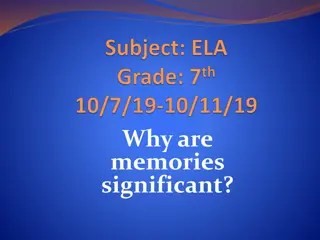 Exploring the Significance of Memories in Learning