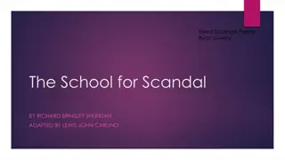 The School for Scandal: Overview and Analysis