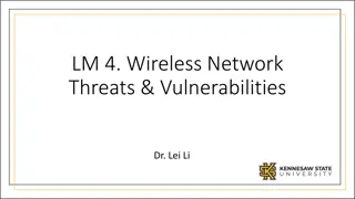 Understanding Wireless Network Threats and Vulnerabilities