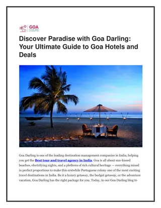 Discover Paradise with Goa Darling Your Ultimate Guide to Goa Hotels and Deals