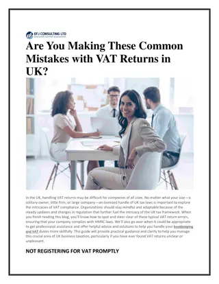 Are You Making These Common Mistakes with VAT Returns in UK