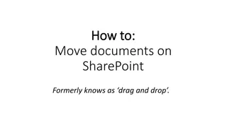 How to Move Documents on SharePoint Using Drag and Drop