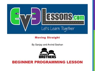 Learn to Move Straight in Beginner Programming Lesson