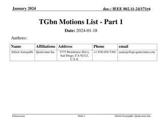 IEEE 802.11-24/171r6 TGbn Motions List - January 2024