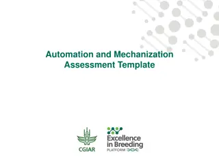 Assessment of Automation and Mechanization in Agriculture