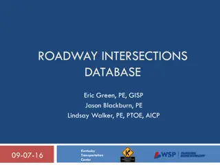 Enhancing Intersection Safety Database in Kentucky