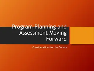 Enhancing Program Planning and Assessment Processes for Senate Consideration