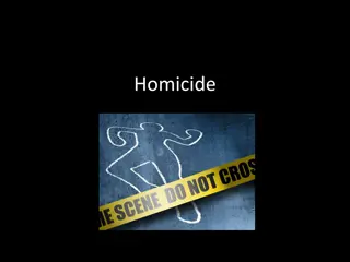 Criminal Homicide and Its Classifications