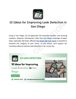 10 Game-Changing Ideas for Quick and Efficient Slab Leak Detection in San Diego