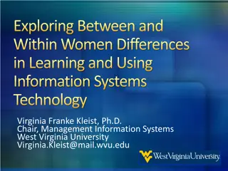 Exploring Gender Differences in Information Systems Technology