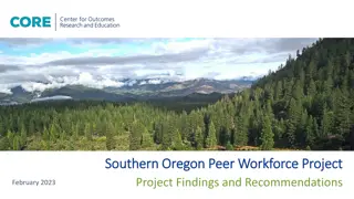 Southern Oregon Peer Workforce Project Findings and Recommendations