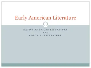 Exploring Native American Literature: Creation Stories and Themes