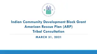 Tribal Consultation for Indian Community Development Block Grant American Rescue Plan