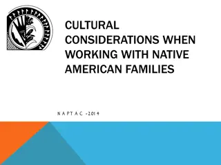 Cultural Considerations When Working with Native American Families