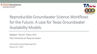 Reproducible Groundwater Science Workflows: Enhancing Decision Support for Texas