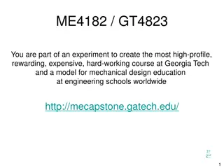 ME 4182 & GT 4823: High-profile Mechanical Design Course at Georgia Tech