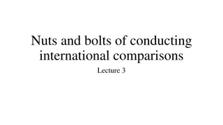 The Essentials of International Comparisons: Lecture Highlights