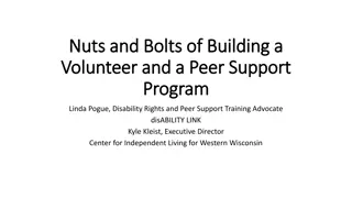 Building a Volunteer and Peer Support Program: Essential Considerations