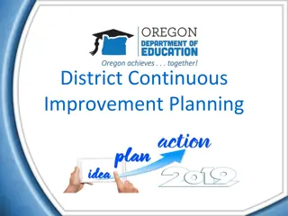 Oregon District Continuous Improvement Planning Process