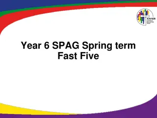 Year 6 SPAG Spring Term Fast Five Challenges